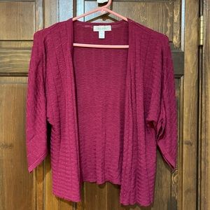 Women's Burgundy Sweater Cardigan